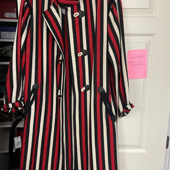 Isabel Marant Etoile belia wool coat size 38 euc striped - Picture 3 of 5